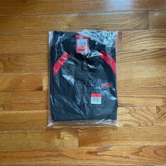 Air Jordan black/red Muscle Jacket bred banned blue label Nike size large L NWT - Picture 3 of 5